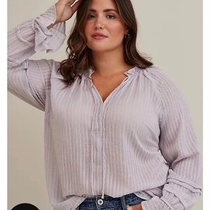 Torrid long sleeve blouse